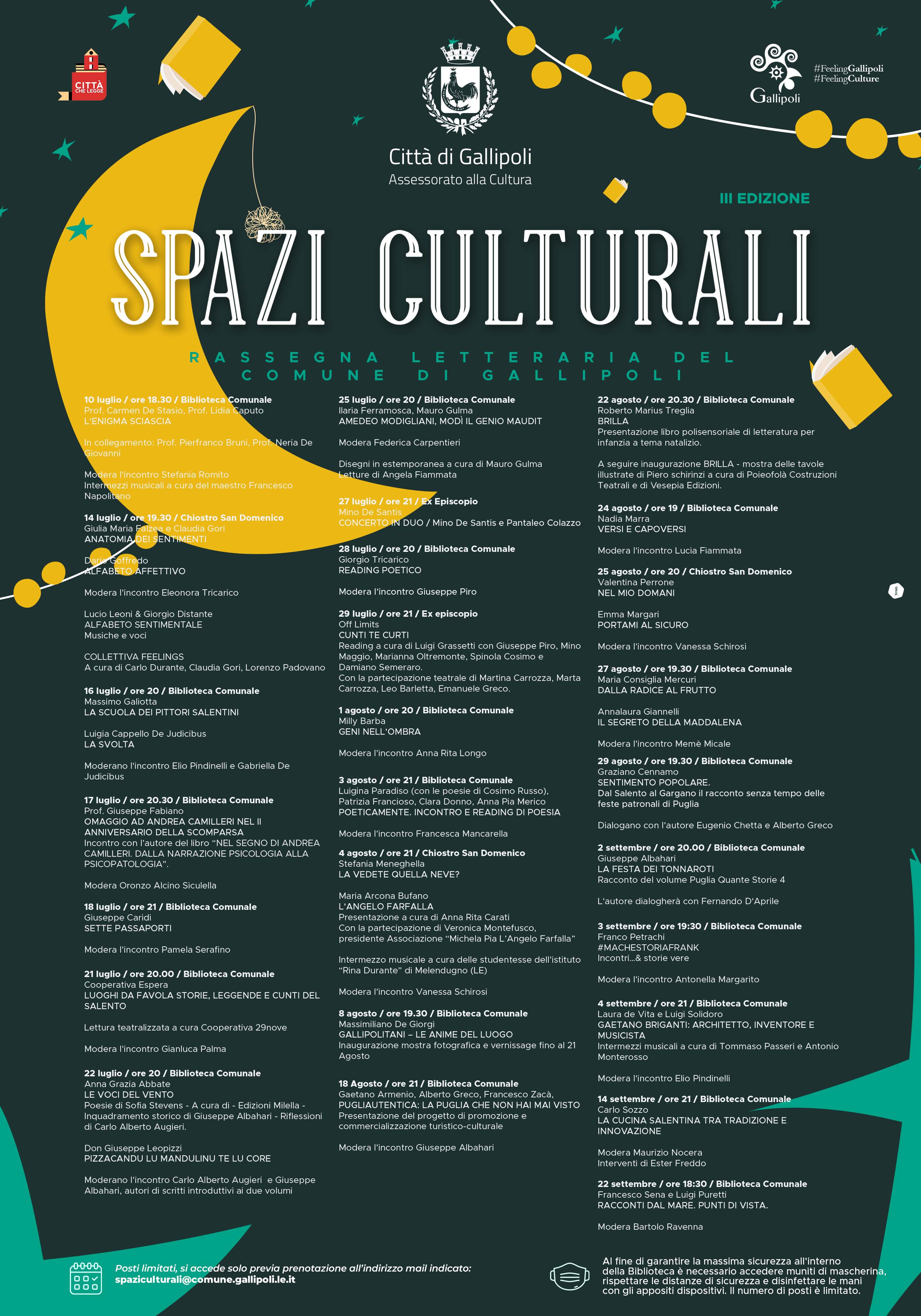 Spazi Culturali programma definitivo