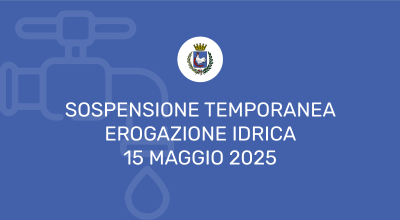 Sospensione temporanea erogazione idrica nell'intero abitato di Gallipoli