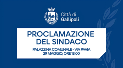 Proclamazione Del Sindaco il 29 Maggio presso la sala riunioni della palazzin...