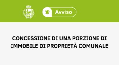 Avviso pubblico per la concessione di una porzione sita al piano terra dell'i...