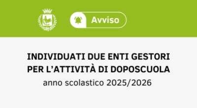Individuati due enti gestori per l’attività di doposcuola per l’a.a. 202...