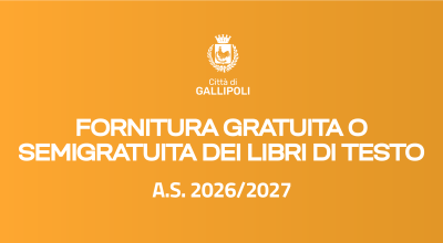 Avviso per la fornitura gratuita o semigratuita dei libri di testo. A.S. 2026...