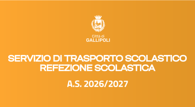 Servizio di trasporto scolastico e refezione scolastica a.s. 2026/2027