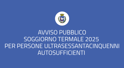 Soggiorno Termale 2025  per persone ultrasessantacinquenni  autosufficienti 