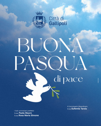 Buona Pasqua dal Comune di Gallipoli