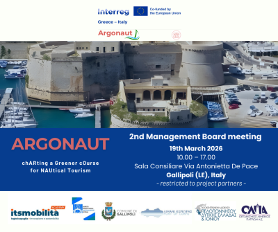 ARGONAUT: Il secondo management board meeting di progetto a Gallipoli