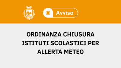 Ordinanza del Commissario Straordinario per la chiusura l'1 Aprile degli Isti...