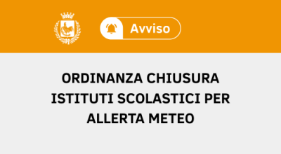 Ordinanza del Commissario Straordinario per la chiusura l'1 Aprile degli Isti...