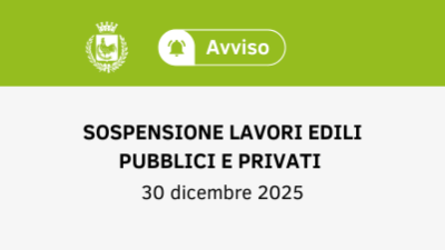 Sospensione dei lavori pubblici e privati nelle sedi stradali interessate al ...