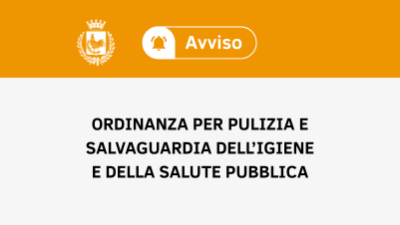 Ordinanza per la pulizia e regolare manutenzione dei terreni per la prevenzio...