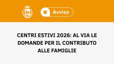Centri Estivi 2026: al via le domande per il contributo alle famiglie