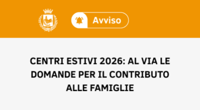 Centri Estivi 2026: al via le domande per il contributo alle famiglie