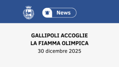 Arriva la Fiamma Olimpica a Gallipoli
