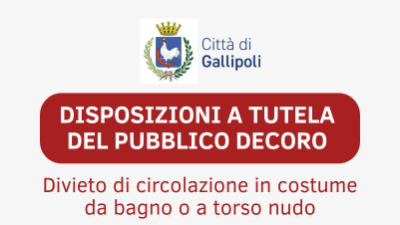 Nuova ordinanza sul decoro: vietata la circolazione in costume da bagno o a t...