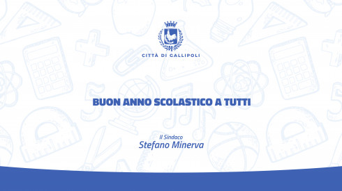 L'augurio di buon anno scolastico del Sindaco Stefano Minerva