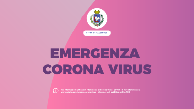 EMERGENZA COVID-19 (CORONAVIRUS). Nuove restrizioni emanate dal Ministero del...