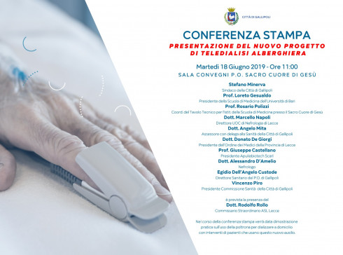Presentazione del progetto di "Teledialisi Alberghiera"