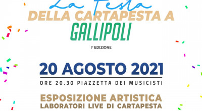 Arte e promozione a Gallipoli: il 20 Agosto la Festa della Cartapesta a cura ...