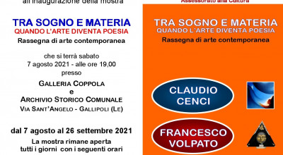 Inaugurazione mostra di arte contemporanea a cura di Claudio Cenci e Francesc...