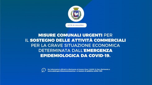 EMERGENZA COVID-19 (CORONAVIRUS). Misure urgenti per le attività comme...