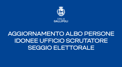 Aggiornamento Albo persone idonee ufficio scrutatore seggio elettorale