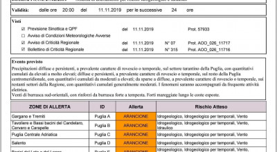 Allerta meteo arancione