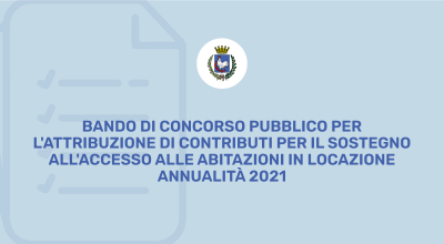 Bando di concorso pubblico per l'attribuzione di contributi per il sostegno a...