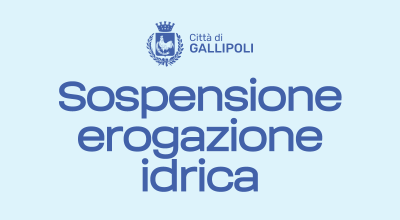 Sospensione temporanea erogazione idrica