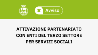 Attivazione Partenariato con Enti del Terzo Settore - gestione di servizi soc...