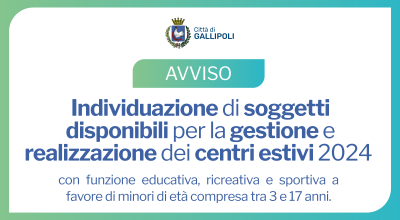 [RIAPERTURA TERMINI] Avviso Pubblico finalizzato ad individuare soggetti disp...