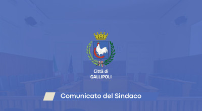 Prima seduta del Consiglio Comunale. Comunicato del Sindaco.