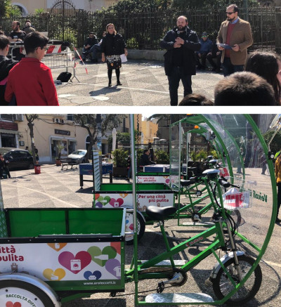 In Piazza l'evento di promozione del nuovo servizio di raccolta differenziata