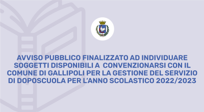 Avviso Pubblico finalizzato ad individuare soggetti disponibili a convenziona...