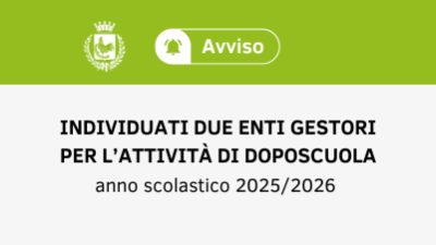 Individuati due enti gestori per l’attività di doposcuola per l&...