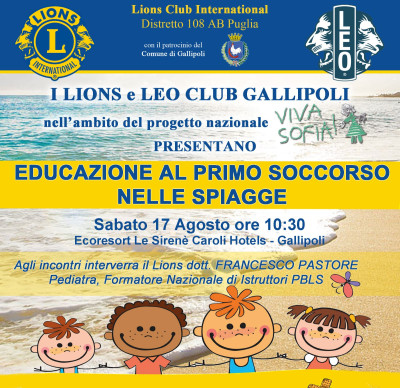 Educazione al primo soccorso nelle spiagge