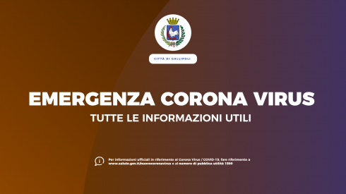 EMERGENZA COVID-19 (CORONAVIRUS). Tutte le informazioni utili