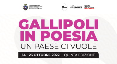 GALLIPOLI IN POESIA • un paese ci vuole