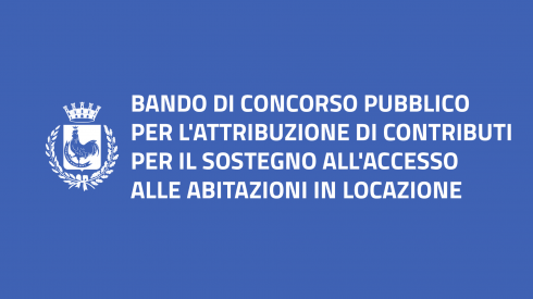 Bando di concorso pubblico per l'attribuzione di contributi per il sostegno all'accesso alle abitazioni in locazione - Anno 2019