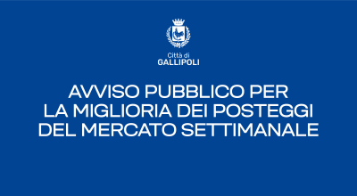 Avviso pubblico per la miglioria dei posteggi del mercato settimanale presso ...