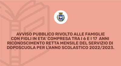 Il presente Avviso pubblico è finalizzato al riconoscimento della comp...