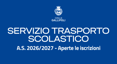 Servizio Trasporto Scolastico A.S. 2026/2027. Aperte le iscrizioni.